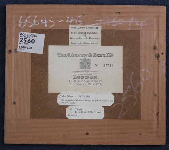 John Glover (1767-1849) Tivoli, 2.75 x 4.5in.